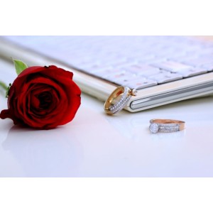 Rose Gold Gemstone Ring Rose Gold Gemstone Ring