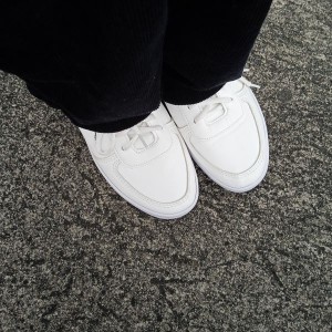 White Leather Low-Top Sneakers White Leather Low-Top Sneakers