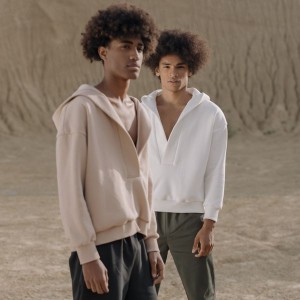 Beige Lounge Pullover Hoodie (W) Beige Lounge Pullover Hoodie (W)