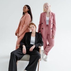 Pink Tailored Single-Button Blazer Pink Tailored Single-Button Blazer